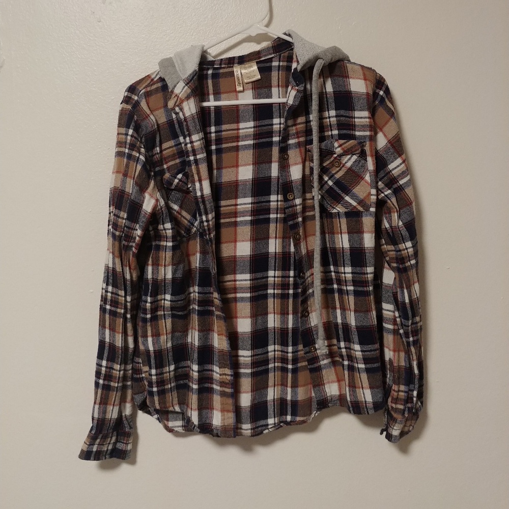 Hooded flannel